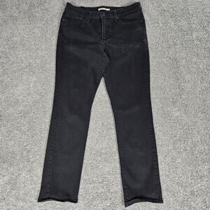 Levis 312 Shaping Slim Jeans Womens 31 Black Stretch Normcore Minimalist